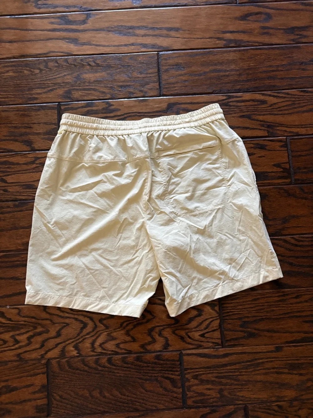 Light Cream Drawstring Shorts - Picture 3 of 3